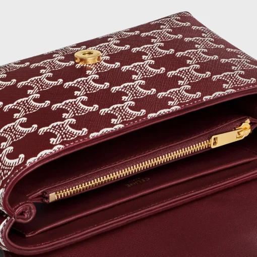 TEEN CELINE VICTOIRE BAG in TRIOMPHE CANVAS TWO-TONE