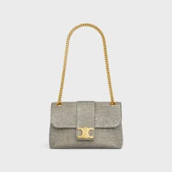 TEEN CELINE VICTOIRE BAG in GLITTER TEXTILE
