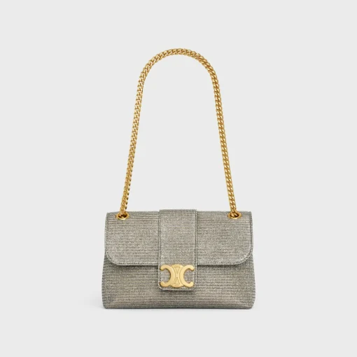 TEEN CELINE VICTOIRE BAG in GLITTER TEXTILE