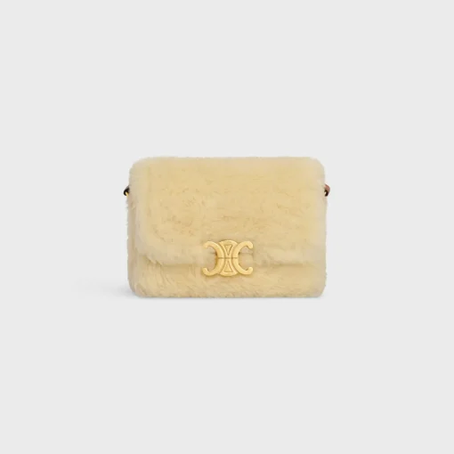 TEEN TRIOMPHE BAG in SHEARLING AND CALFSKIN