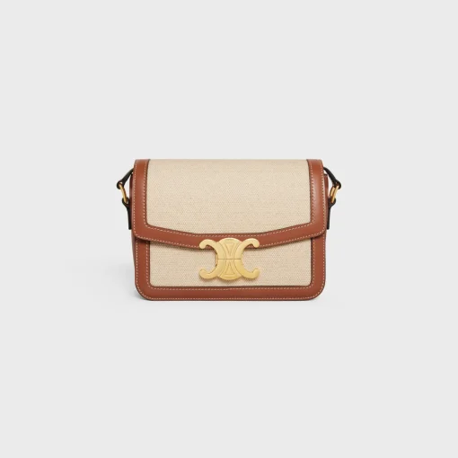 TEEN TRIOMPHE BAG in TEXTILE AND CALFSKIN