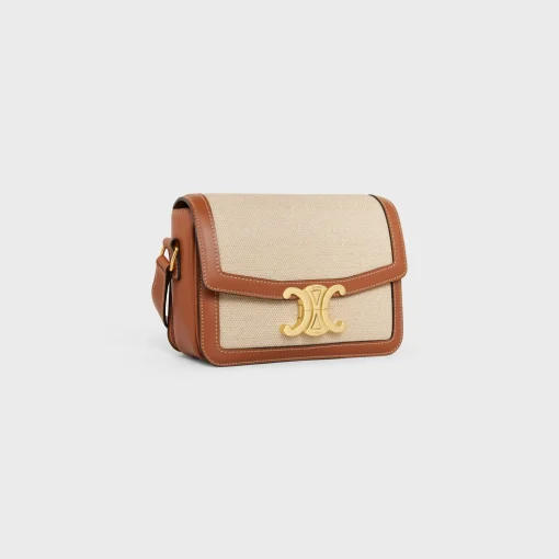 TEEN TRIOMPHE BAG in TEXTILE AND CALFSKIN