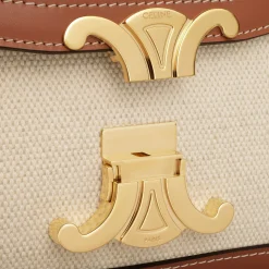 TEEN TRIOMPHE BAG in TEXTILE AND CALFSKIN