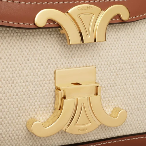 TEEN TRIOMPHE BAG in TEXTILE AND CALFSKIN