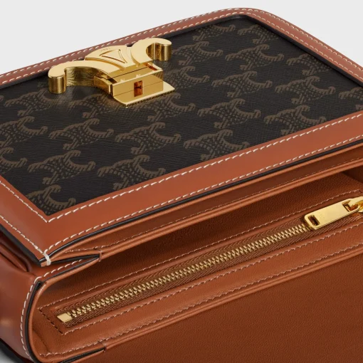 TEEN TRIOMPHE BAG in Triomphe Canvas and Calfskin