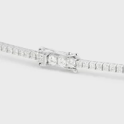 Tennis Necklace in White Gold and Diamonds