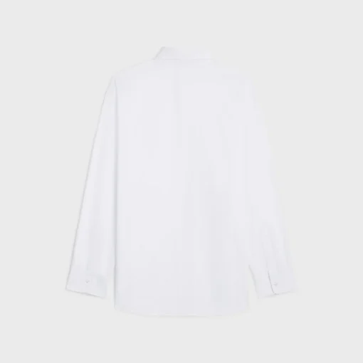 tommy shirt in striped cotton and linen
