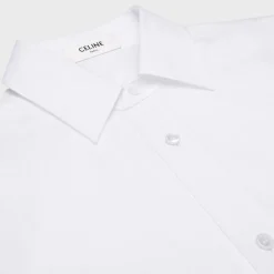 tommy shirt in striped cotton and linen