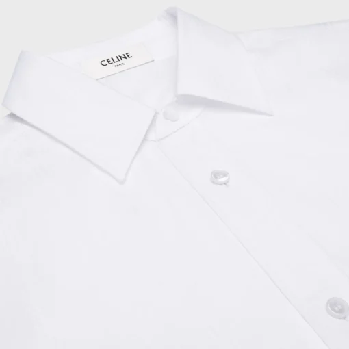 tommy shirt in striped cotton and linen