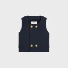 top in double faced wool tricotine