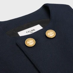 top in double faced wool tricotine