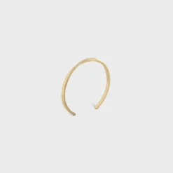 Torsion Bracelet in Yellow Gold and Diamonds