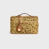 Travel vanity case in Triomphe canvas with leopard print and calfskin