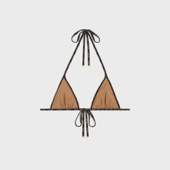 triangle top in monogram jersey