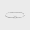 Triomphe Articulated Bracelet in Brass with Rhodium Finish