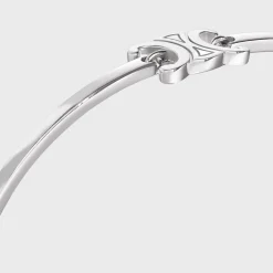 Triomphe Articulated Bracelet in Brass with Rhodium Finish