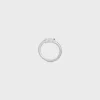 Triomphe Asymmetric Ring in Brass with Rhodium Finish