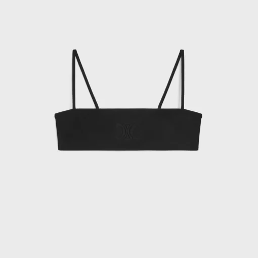 Triomphe bandeau top in matte jersey