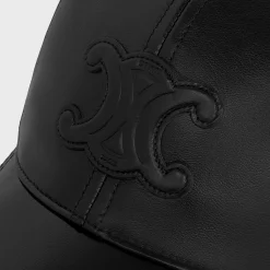 triomphe baseball cap in lambskin