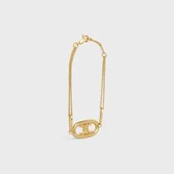 Triomphe Bracelet in Brass with Gold Finish