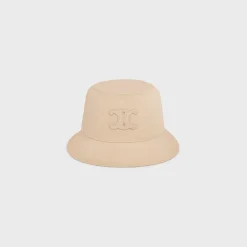 triomphe bucket hat in cotton gabardine