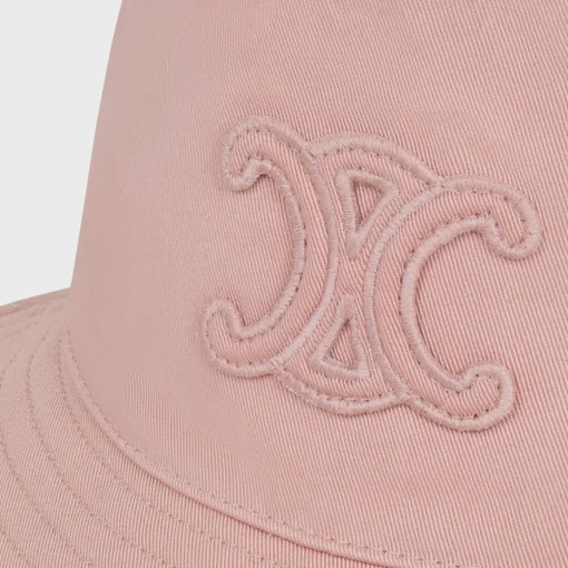 triomphe bucket hat in cotton gabardine