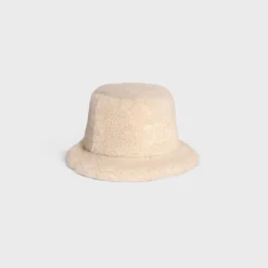 Triomphe bucket hat in Sherpa cashmere