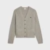 triomphe cardigan in cable-knit cashmere