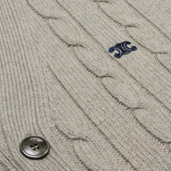 triomphe cardigan in cable-knit cashmere