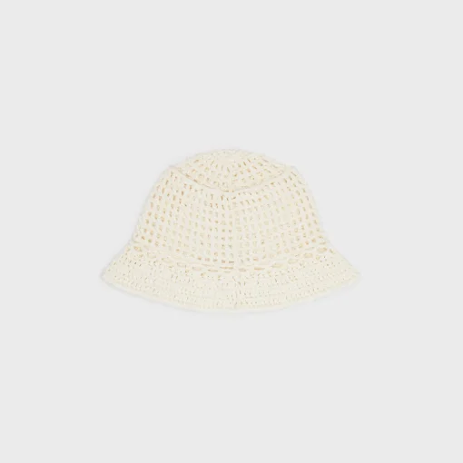 triomphe cloche beanie in crocheted cotton
