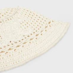 triomphe cloche beanie in crocheted cotton