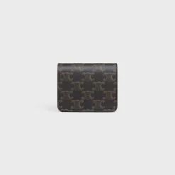 TRIOMPHE COMPACT WALLET in Triomphe Canvas