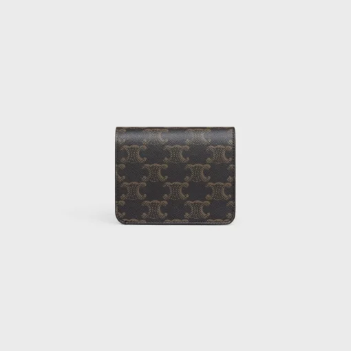 TRIOMPHE COMPACT WALLET in Triomphe Canvas