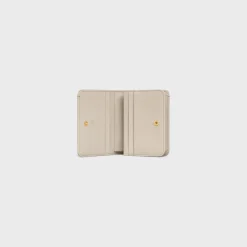 TRIOMPHE COMPACT WALLET in Shiny calfskin