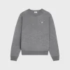 triomphe crew neck sweater in wool