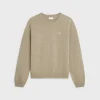triomphe crew neck sweater in wool and cashmere