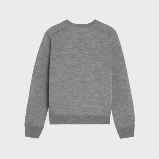 triomphe crew neck sweater in wool