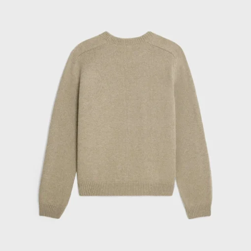triomphe crew neck sweater in wool and cashmere