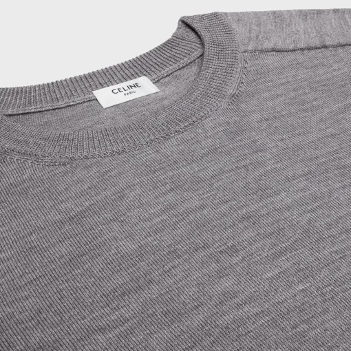 triomphe crew neck sweater in wool