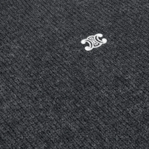 triomphe crew neck sweater in wool and cashmere