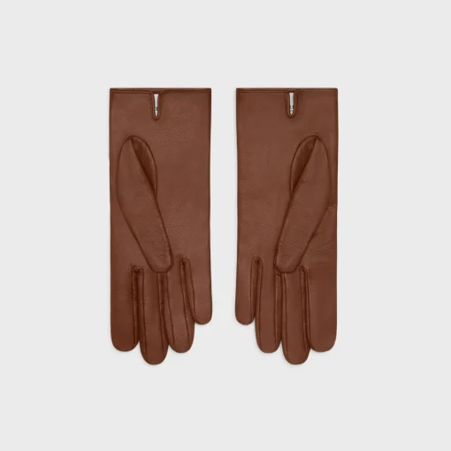 triomphe gloves in plongé lambskin