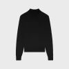 triomphe high collar sweater in wool