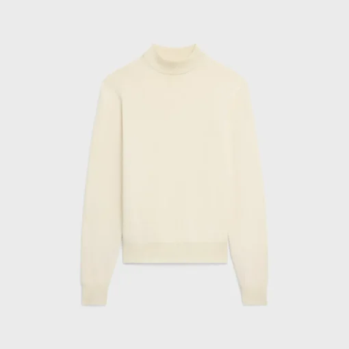 triomphe high collar sweater in wool