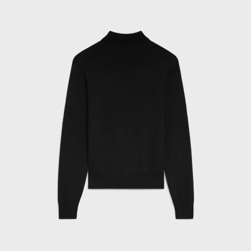 triomphe high collar sweater in wool