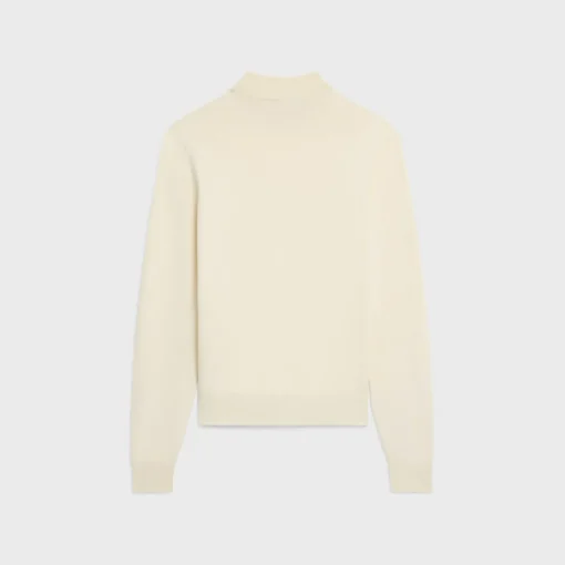 triomphe high collar sweater in wool