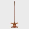 TRIOMPHE KEYRING CHARM in SMOOTH CALFSKIN with GOLD FINISHING