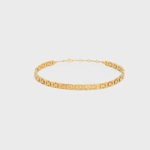 Triomphe Link Choker in Brass with Gold Finish
