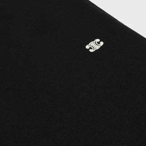 triomphe loose track pants in cotton and cashmere