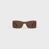 Triomphe Metal Racer Sunglasses in Metal