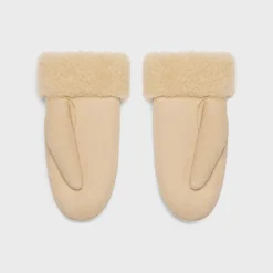 triomphe mittens in shearling
